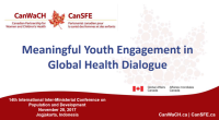 Meaningful Youth Engagement in Global Health Dialogue