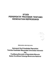 Studi Perspektif Provider Tentang Kesehatan Reproduksi