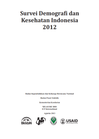 Survei Demografi dan Kesehatan Indonesia 2012