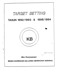 Target Setting Tahun 1992/1993 dan 1993/1994