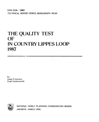 TRS No. 60 The Quality Test of in Country Lippes Loop 1987