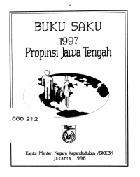 Buku Saku 1997 Propinsi Jawa Tengah