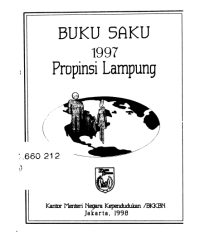 Buku Saku  1997  Propinsi  Lampung