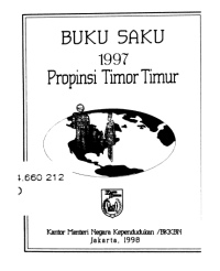 Buku Saku  1997  Propinsi  Timor Timur