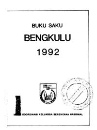 BUKU SAKU BENGKULU 1992