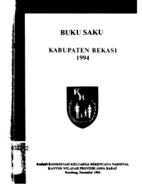 Buku Saku Kabupaten Bekasi 1994