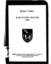 Buku Saku Kabupaten Bogor 1994