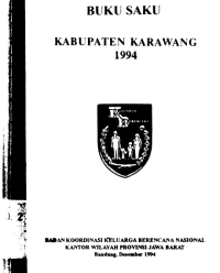 Buku Saku Kabupaten Karawang 1994