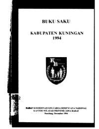 Buku Saku Kabupaten Kuningan 1994