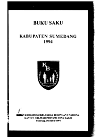 Buku Saku Kabupaten Sumedang 1994