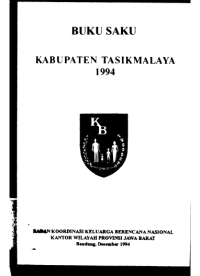 Buku Saku Kabupaten Tasikmalaya 1994