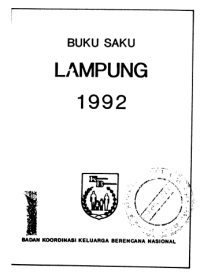 BUKU SAKU LAMPUNG 1992