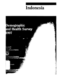 Indonesia: Demographic and Health Survey 1997