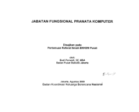 Jabatan Fungsional Pranata Komputer