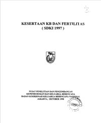 Kesertaan Kb Dan Fertilitas (Sdki 1997)