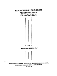 Koordinasi Program Pembangunan di Lapangan