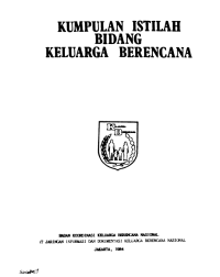 Kumpulan Istilah Bidang  Keluarga Berencana