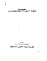 Laporan Magang Di Perpustakaan Bkkbn