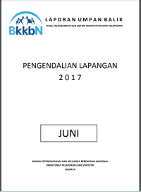 LAPORAN UMPAN BALIK HASIL PELAKSANAAN SUBSISTEM PENCATATAN DAN PELAPORAN  PELAYANAN KONTRASEPSI 2017 JUNI