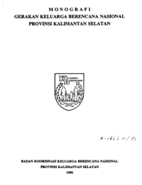 MONOGRAFI  GERAKAN KELUARGA BERENCANA NASIONAL PROV.KALSEL
