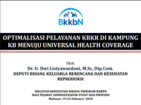 Optimalisasi Pelayanan KBKR di Kampung KB Menuju Universal Health Coverage