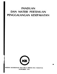 Panduan dan Materi Pertemuan Penggalangan Kesepakatan