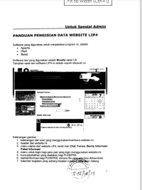 Panduan Pengisian Data Website Lip4