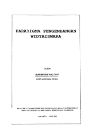 Paradigma Pengembangan Widyaiswara