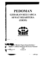 Pedoman Gerakan Keluarga Sehat Sejahtera (GKSS)