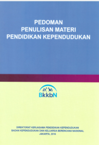 Pedoman Penulisan Materi Pendidikan Kependudukan