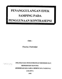 Penanggulangan Efek Samping pada Penggunaan Kontrasepsi