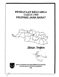 Pendataan Keluarga Tahun 1999 Propinsi Jawa Barat, Ulasan Ringkas