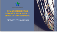 PENINGKATAN PERANPERPUSTAKAANKHUSUSBERBASIS INKLUSI SOSIAL