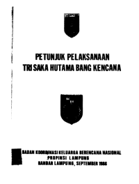 Petunjuk Pelaksanaan Trisaka Hutama Bang Kencana