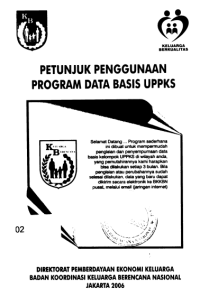 Petunjuk Penggunaan Program Data Basis UPPKS