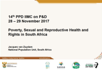 Poverty, Sexual and Reproductive Health and Rights in South Africa