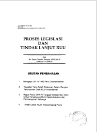 Proses Legislasi Dan Tindak Lanjut RUU