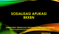 SOSIALISASI APLIKASI BKKBN