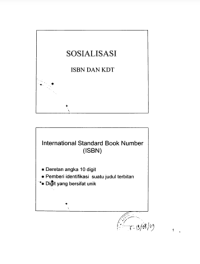 Sosialisasi Isbn Dan Kdt