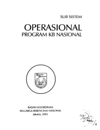 Sub Sistem Operasional Program KB Nasional